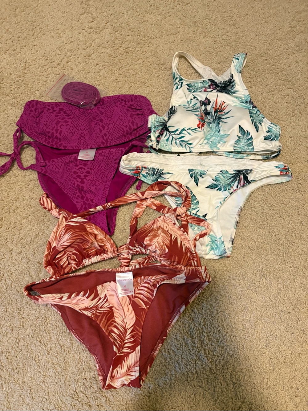 Juniors xs xhilaration, Abercrombie and Aerie bikinis